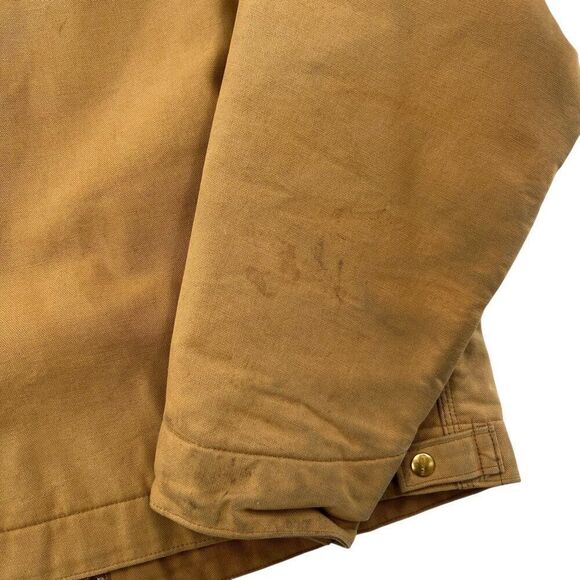 Vintage Carhartt J01 Distressed Detroit Blanket Lined Jacket USA Made Size 46 L - Picture 11 of 13